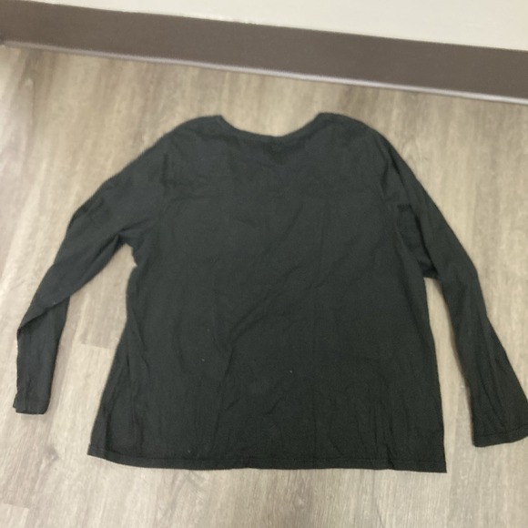 Womens 3X Halloween Pumpkin Embroidered Long Sleeve Shirt Black Moon Stars - Picture 4 of 6